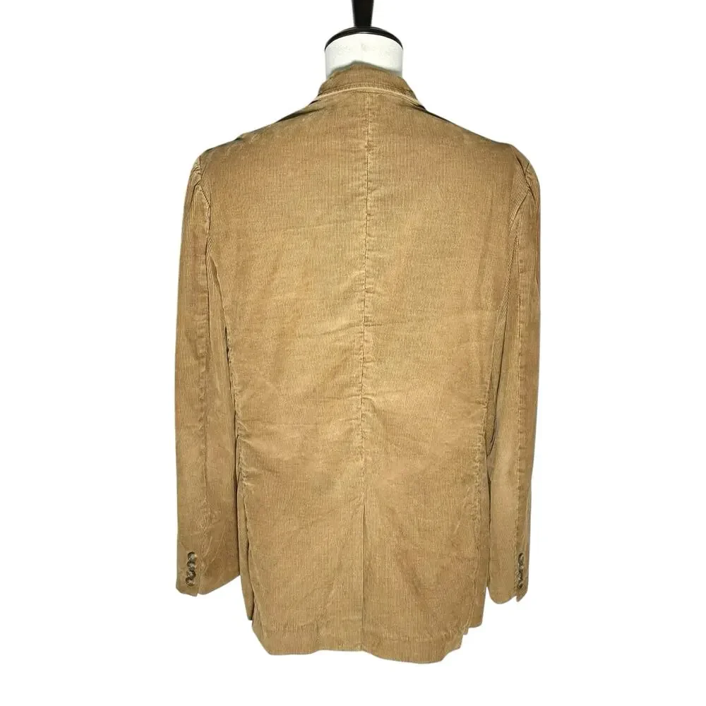 J. Crew | Men | Tan Corduroy Single Breasted Blazer | Size Medium